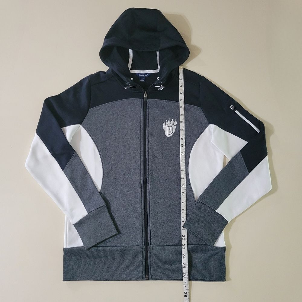 Sport-Tek Ladies Tech Fleece Colorblock Full-Zip Hooded Jacket - Picture 8 of 15